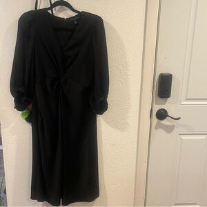 Banana Republic Black Long Sleeve Dress